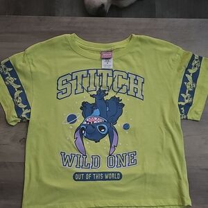 Disney Stitch Out of This World T-Shirt - Lime Green